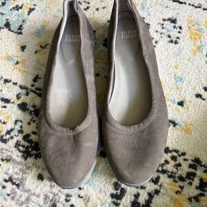 Eileen Fisher Women's Brown Suede Loafers